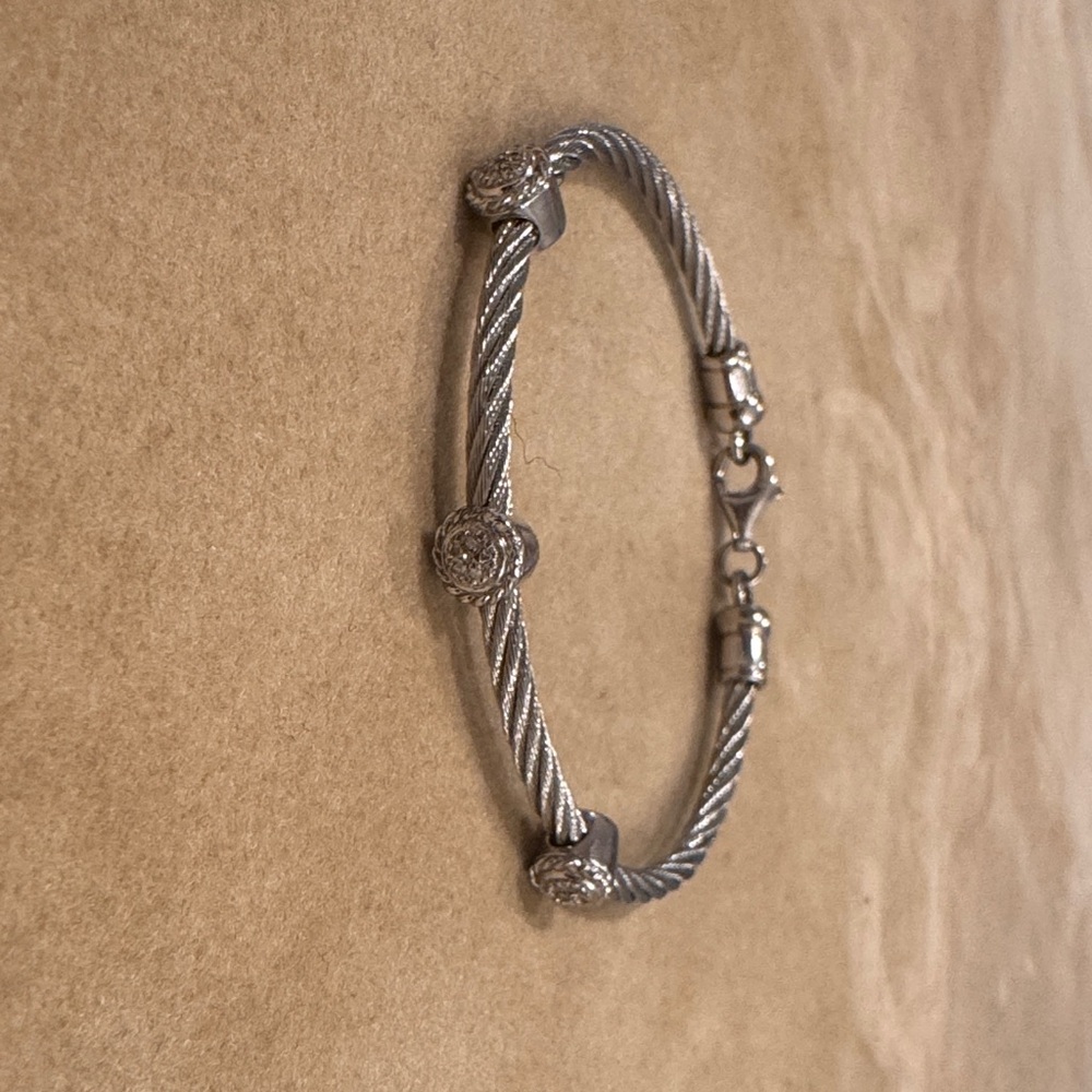 Charriol Silver Cable Bracelet